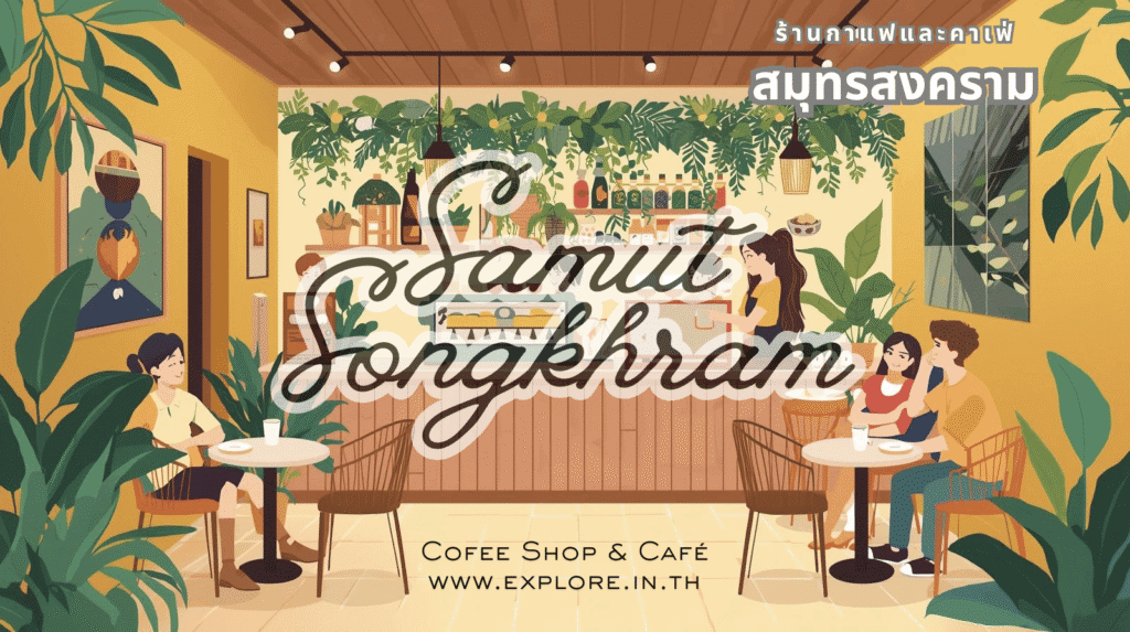 สมุทรสงคราม ร้านกาแฟ ร้านคาเฟ่ ในจังหวัดสมุทรสงคราม